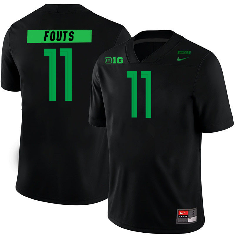 Dan Fouts Oregon Jersey,Oregon Ducks Football Uniforms Youth-Alternate Black